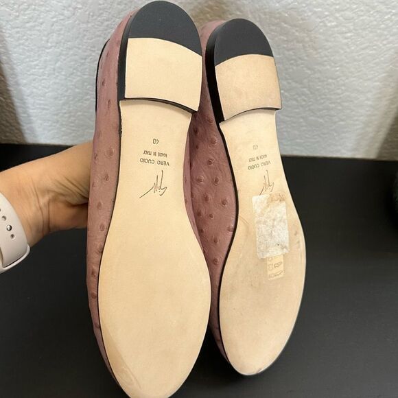 Giuseppe Zanotti Ostrich Textured Leather Slip On Stylish Loafer - Picture 9 of 13